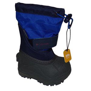 NWT Columbia Toddler Powderbug Blue Snow Winter Boot Size 4